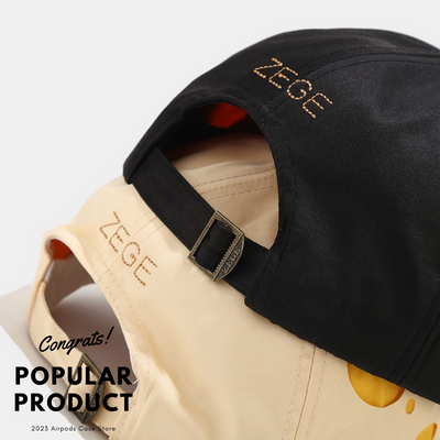 【HAT】チーズ ドット柄 キャップ