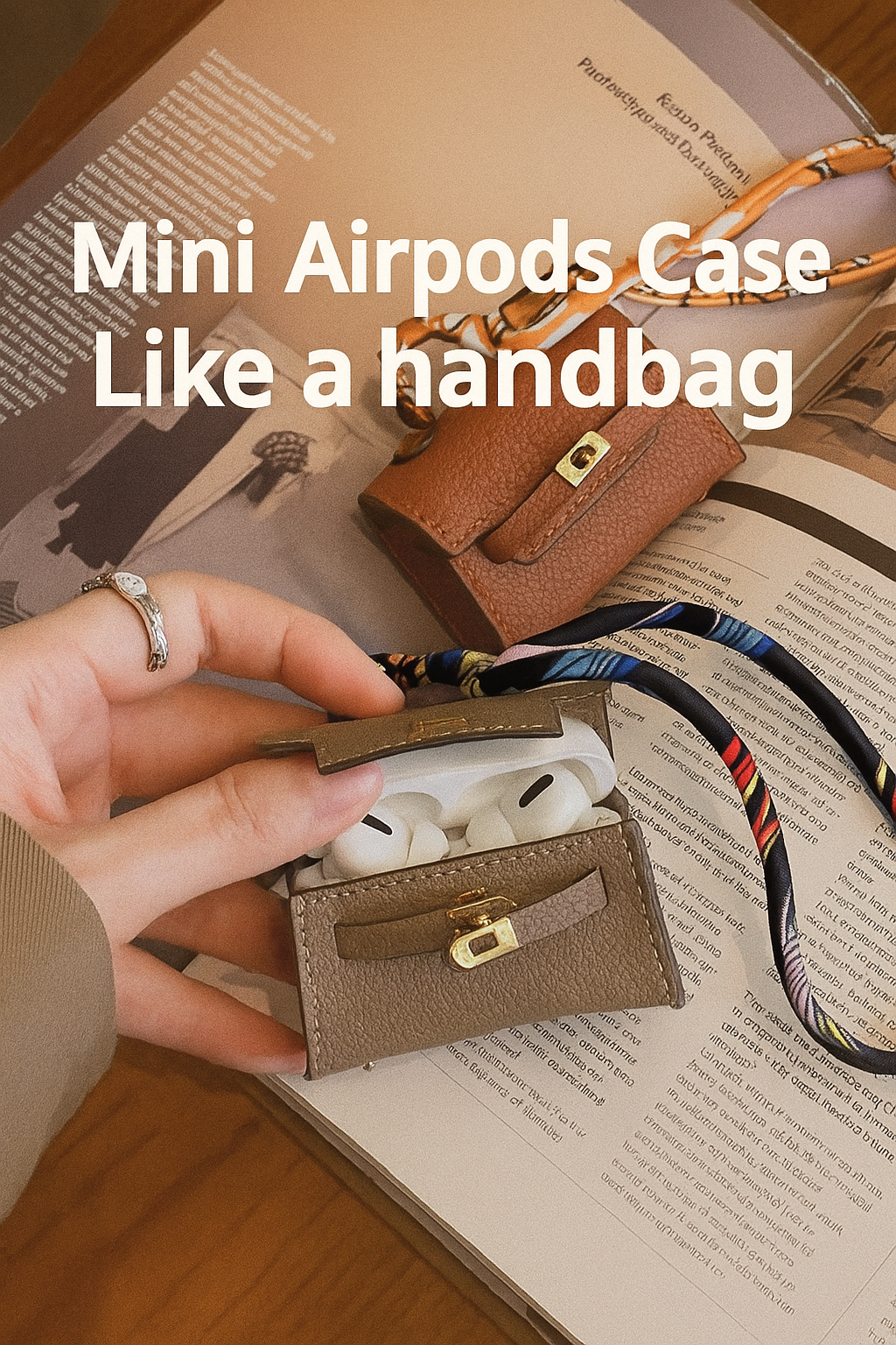 【AIRPODS CASE】ミニバッグデザイン バッグチャーム AIRPODS /AIRPODS PROケース