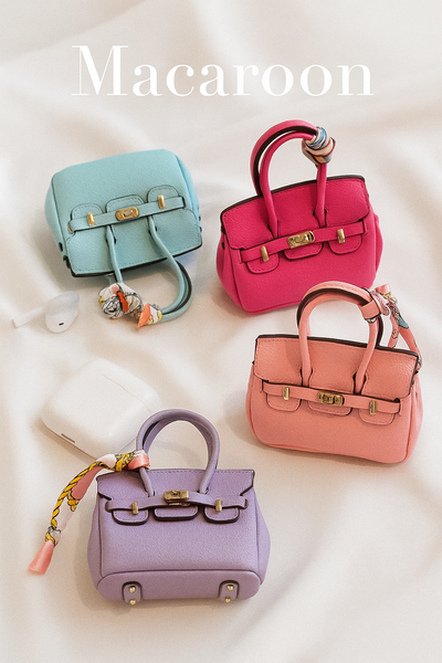 【AIRPODS CASE】ミニバッグデザイン バッグチャーム AirPods /AirPods Proケース
