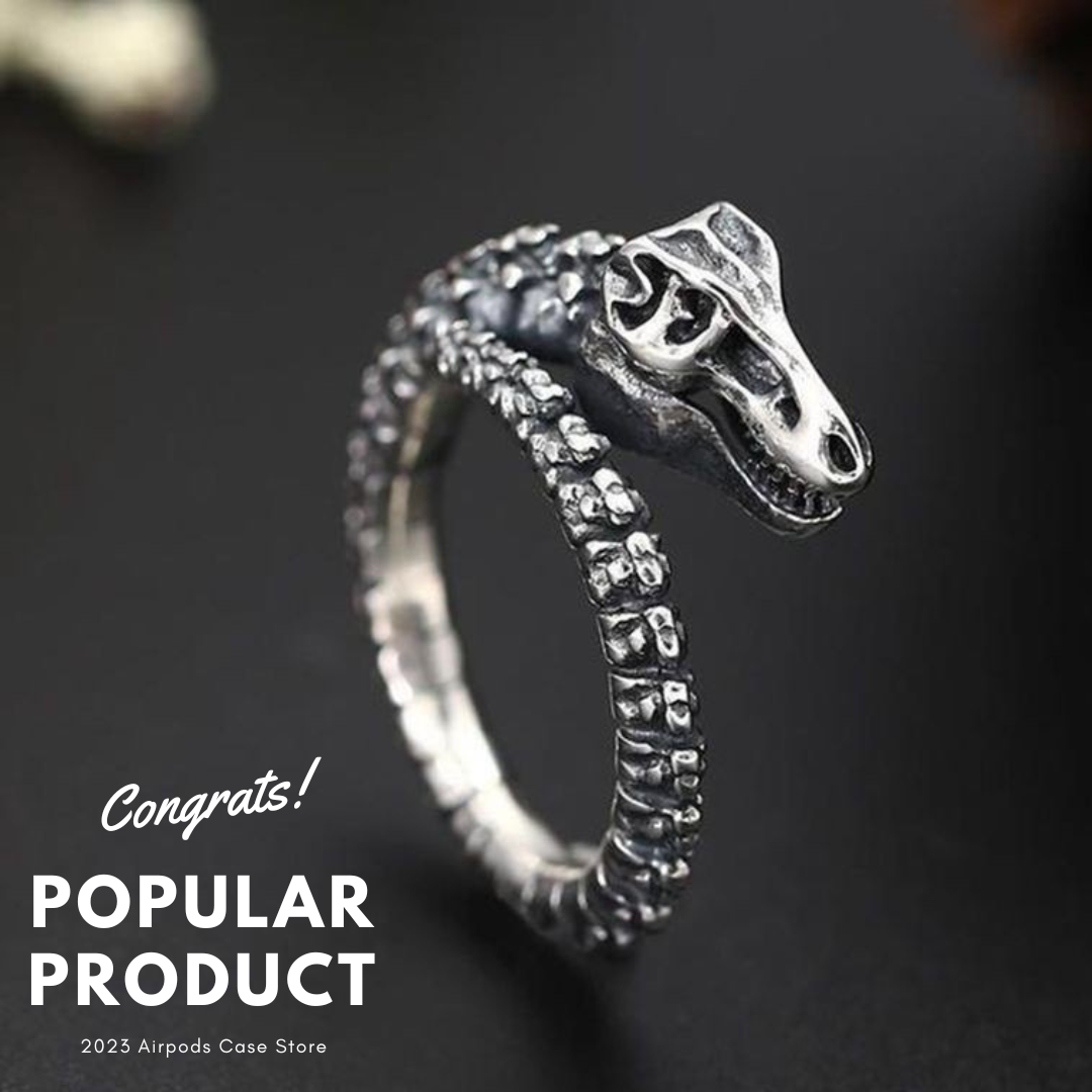 【RINGS】個性  恐竜ティラノサウルス スカル リング
