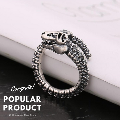【RINGS】個性  恐竜ティラノサウルス スカル リング