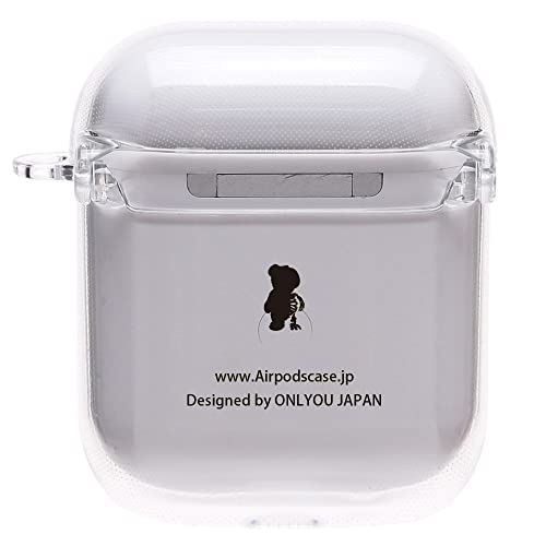 【AIRPODS CASE】Airpods pro ケース おしゃれ 韓国 Airpods pro2 ケース かわいい PC くま  (AirpodsPro(第1/2世代) クリア)