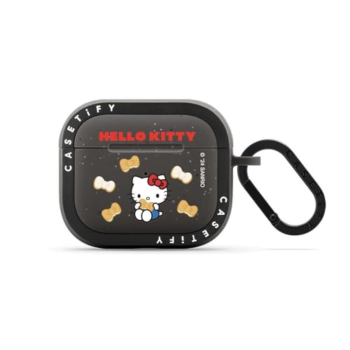【AIRPODS CASE】CASETiFY バウンス AirPods ケース (第3世代) - Hello Kitty 50th Anniversary Earbuds Case - マットチャコール