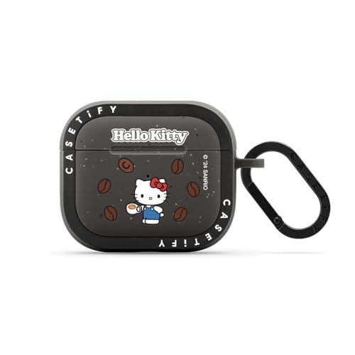 【AIRPODS CASE】CASETiFY バウンス AirPods ケース (第3世代) - Hello Kitty 50th Anniversary Earbuds Case - マットチャコール
