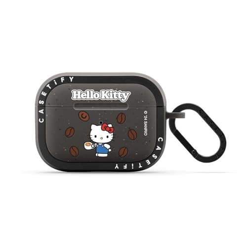 【AIRPODS CASE】CASETiFY バウンス AirPods ケース (第3世代) - Hello Kitty 50th Anniversary Earbuds Case - マットチャコール