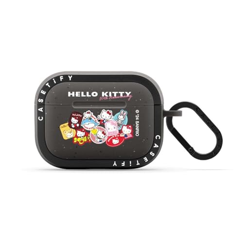 【AIRPODS CASE】CASETiFY バウンス AirPods ケース (第3世代) - Hello Kitty 50th Anniversary Earbuds Case - マットチャコール