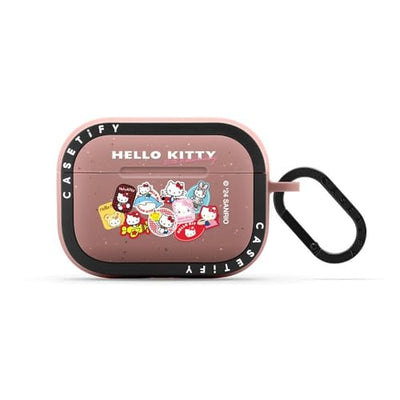 【AIRPODS CASE】CASETiFY バウンス AirPods ケース (第3世代) - Hello Kitty 50th Anniversary Earbuds Case - マットチャコール