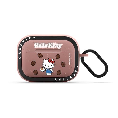 【AIRPODS CASE】CASETiFY バウンス AirPods ケース (第3世代) - Hello Kitty 50th Anniversary Earbuds Case - マットチャコール