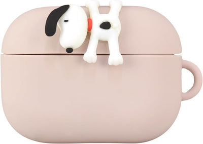 【AIRPODS CASE】グルマンディーズ ピーナッツ AirPods Pro(第2世代)/AirPods Pro 対応 シリコンケース ぶら下がり SNGG-39B