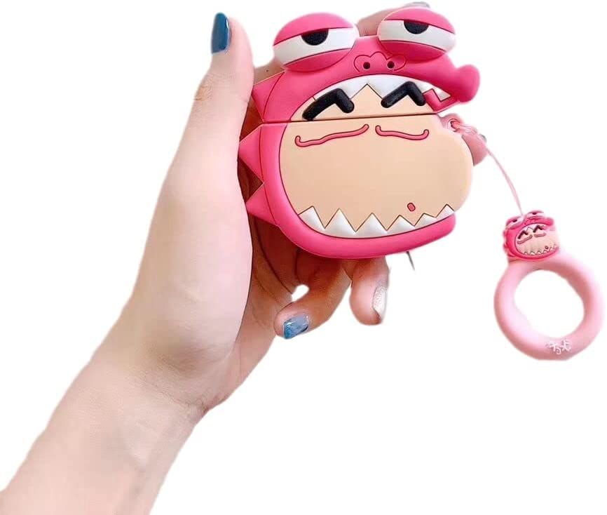 【AIRPODS CASE】恐竜 クレヨンしんちゃん 『第1.2世代 対応』AirPods ケース エアーポッズ カラビナ