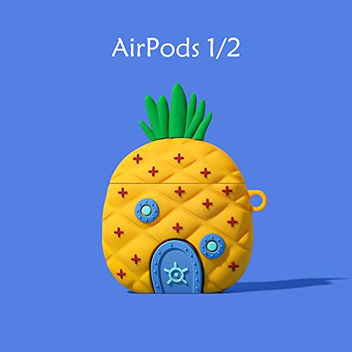【AIRPODS CASE】AirPods Pro用 ケース スポンジボブ エアポッドカバー イヤーチップ シリコーン 落下防止
