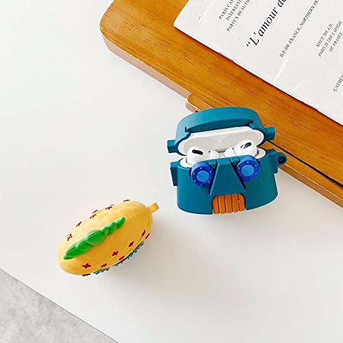 【AIRPODS CASE】AirPods Pro用 ケース スポンジボブ エアポッドカバー イヤーチップ シリコーン 落下防止
