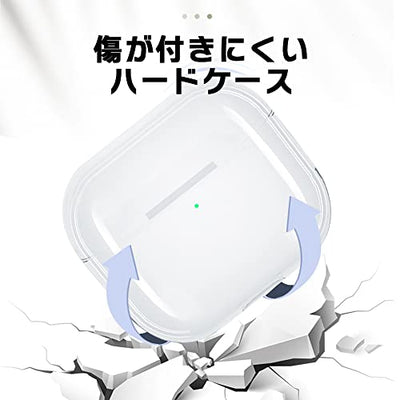 【AIRPODS CASE】Airpods pro ケース おしゃれ 韓国 Airpods pro2 ケース かわいい PC くま  (AirpodsPro(第1/2世代) クリア)