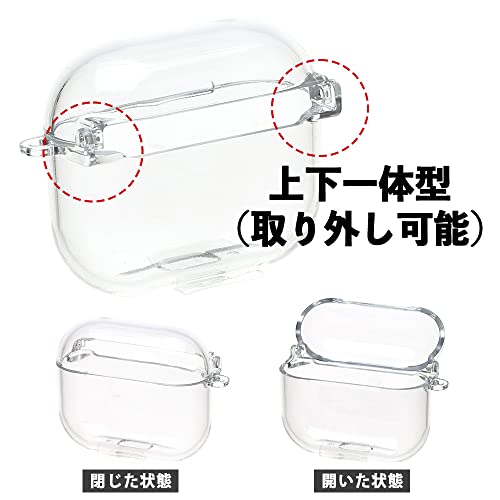 【AIRPODS CASE】Airpods pro ケース おしゃれ 韓国 Airpods pro2 ケース かわいい PC くま  (AirpodsPro(第1/2世代) クリア)