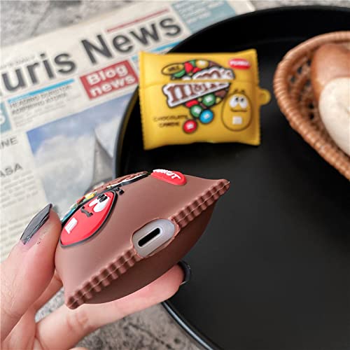 【Airpods第1/2世代・Airpods pro・Airpods第3世代に適用】ワセリン キットカット MM チョコレート イヤホンケース シリコン おもしろい 収納ケース キズ防止 耐衝撃 全面保護 紛失防止 キャラクター (モンスター, Airpods 第3世代)