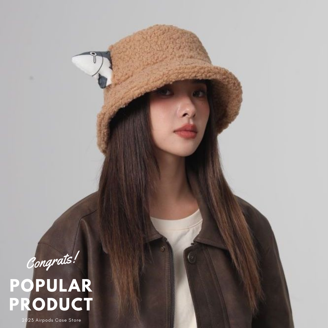 【HAT】SABA サバ 魚 ふわふわ 5色 バケットハット