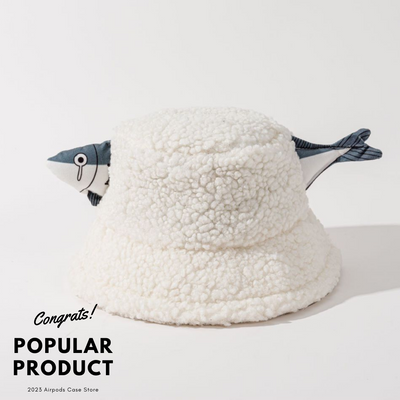 【HAT】SABA サバ 魚 ふわふわ 5色 バケットハット