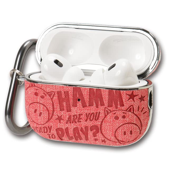 【AIRPODS CASE】ディズニー AirPods Pro2ケース くまのプーさん (2023/2022年 第2世代)(2019年 第1世代)用 カラビナ付き ワイヤレス充電対応