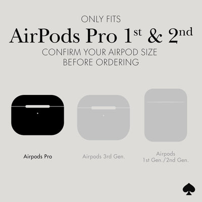 【AIRPODS CASE】ケイトスペード ニューヨーク AirPods Pro 保護ケース  AirPods Pro 第2世代/第1世代対応