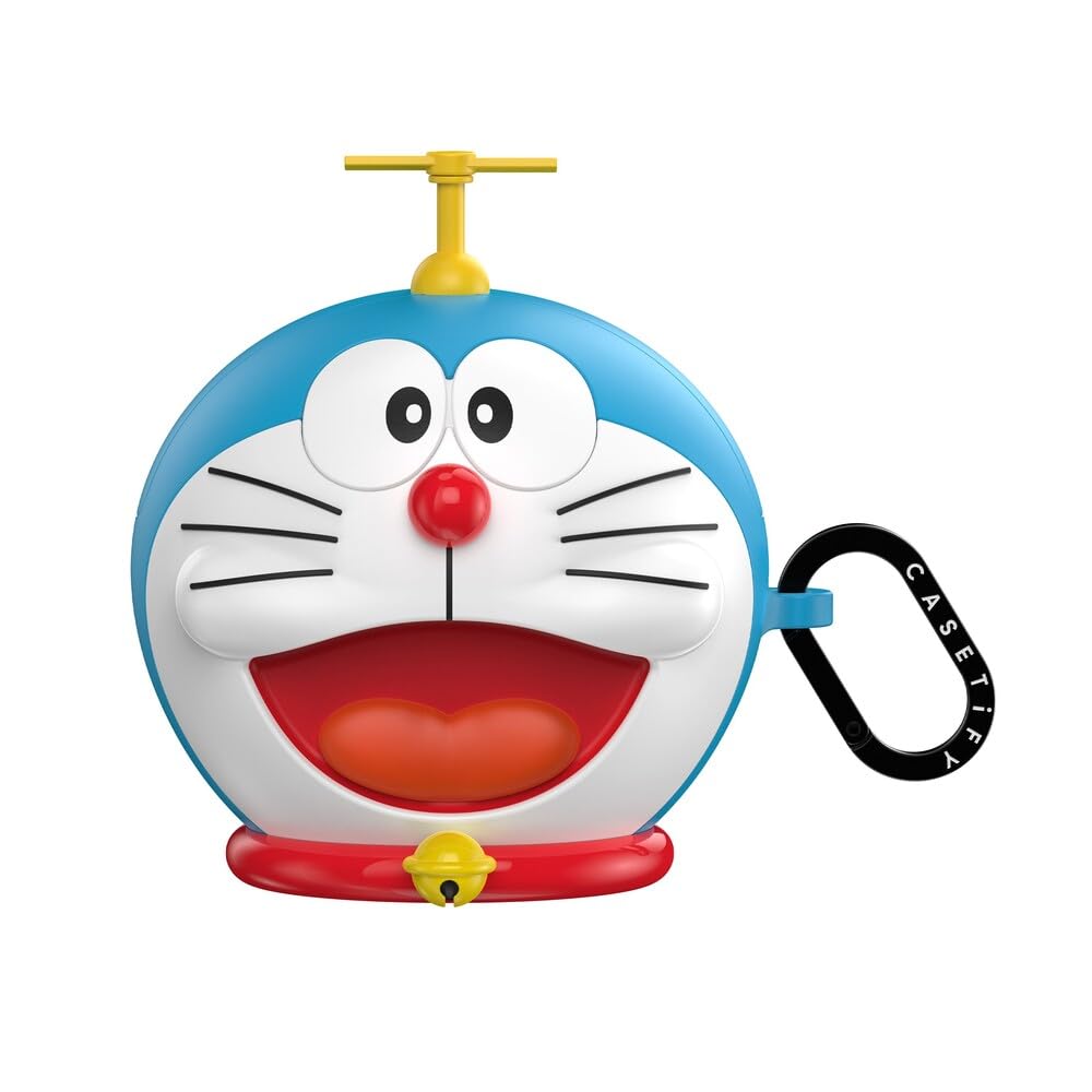 【AIRPODS CASE】CASETiFY Doraemon バウンス AirPods Pro ケース (第1世代 & 第2世代) - Sleeping Doraemon Earbuds Case - マットチャコール