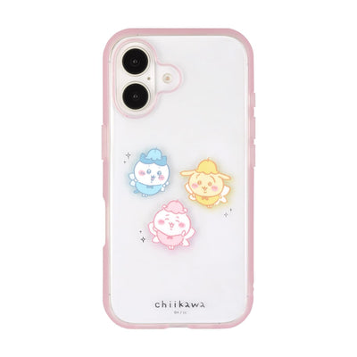 【IPHONE CASE】グルマンディーズ ちいかわ IIIIfit Clear iPhone16 対応 ケース 集合 CK-55B
