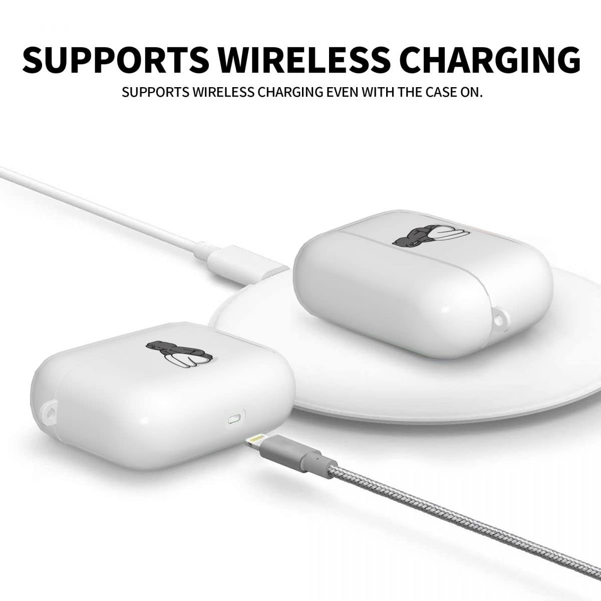 【AIRPODS CASE】AirPods  用 ケース おしゃれ かわいい AirPods 充電自由 イヤホン カバー TPU 軽量