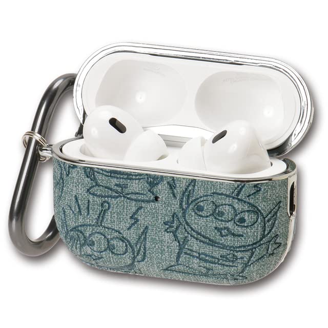 【AIRPODS CASE】ディズニー AirPods Pro2ケース くまのプーさん (2023/2022年 第2世代)(2019年 第1世代)用 カラビナ付き ワイヤレス充電対応
