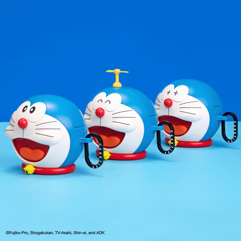 【AIRPODS CASE】CASETiFY Doraemon バウンス AirPods Pro ケース (第1世代 & 第2世代) - Sleeping Doraemon Earbuds Case - マットチャコール