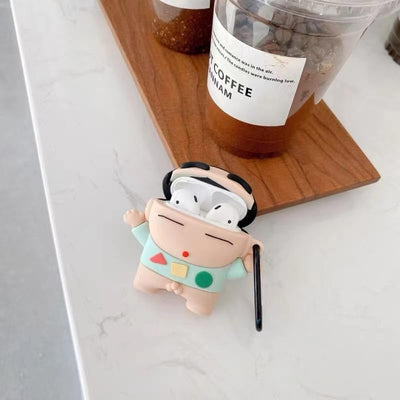 【AIRPODS CASE】ボーちゃん しんちゃん イヤホンケース AirPodsケースカバー