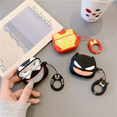 【AIRPODS CASE】ヴェノム バットマン スパイダーマン アイアンマン イヤホンケース AirPodsケースカバー