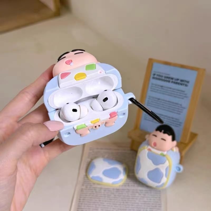【AIRPODS CASE】ボーちゃん しんちゃん イヤホンケース AirPodsケースカバー