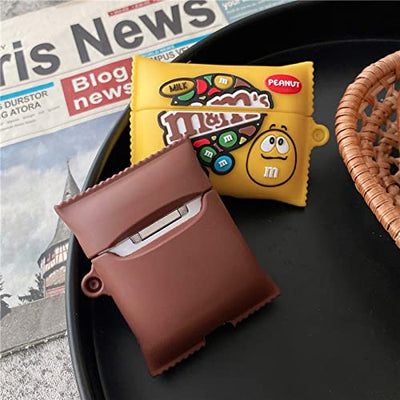 【Airpods第1/2世代・Airpods pro・Airpods第3世代に適用】ワセリン キットカット MM チョコレート イヤホンケース シリコン おもしろい 収納ケース キズ防止 耐衝撃 全面保護 紛失防止 キャラクター (モンスター, Airpods 第3世代)