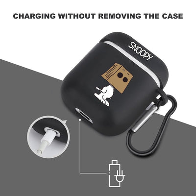 【AIRPODS CASE】Airpods Pro2 ケース スヌーピー  キャラクター 収納ケース  ワイヤレス充電 対応