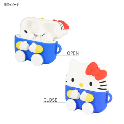 【AIRPODS CASE】サンリオキャラクターズ AirPods Pro(第2世代)/AirPods Pro 対応 シリコンケース ハローキティ