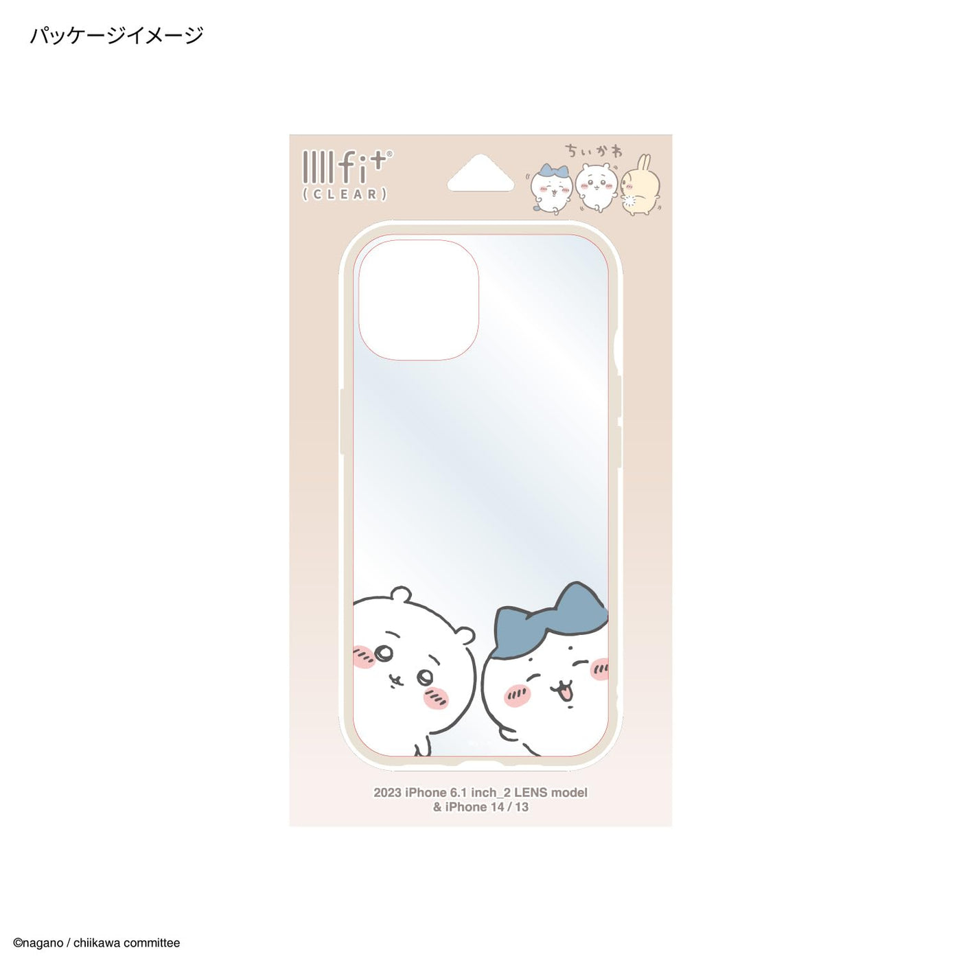 【IPHONE CASE】グルマンディーズ ちいかわ IIIIfit Clear(イーフィット クリア) iPhone15 / 14 / 13 対応 ケース