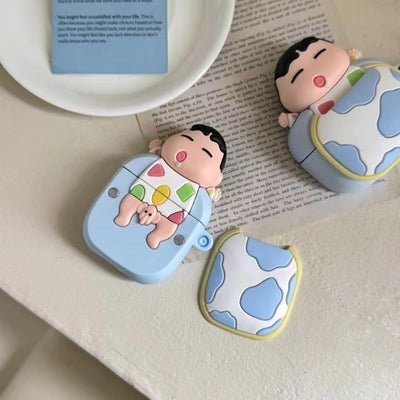 【AIRPODS CASE】ボーちゃん しんちゃん イヤホンケース AirPodsケースカバー