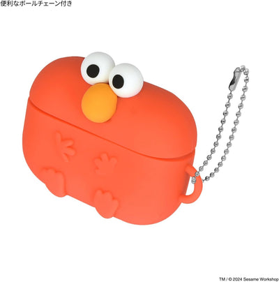【AIRPODS CASE】グルマンディーズ AirPods Pro(第2世代)/AirPods Pro 対応 シリコンケース エルモ