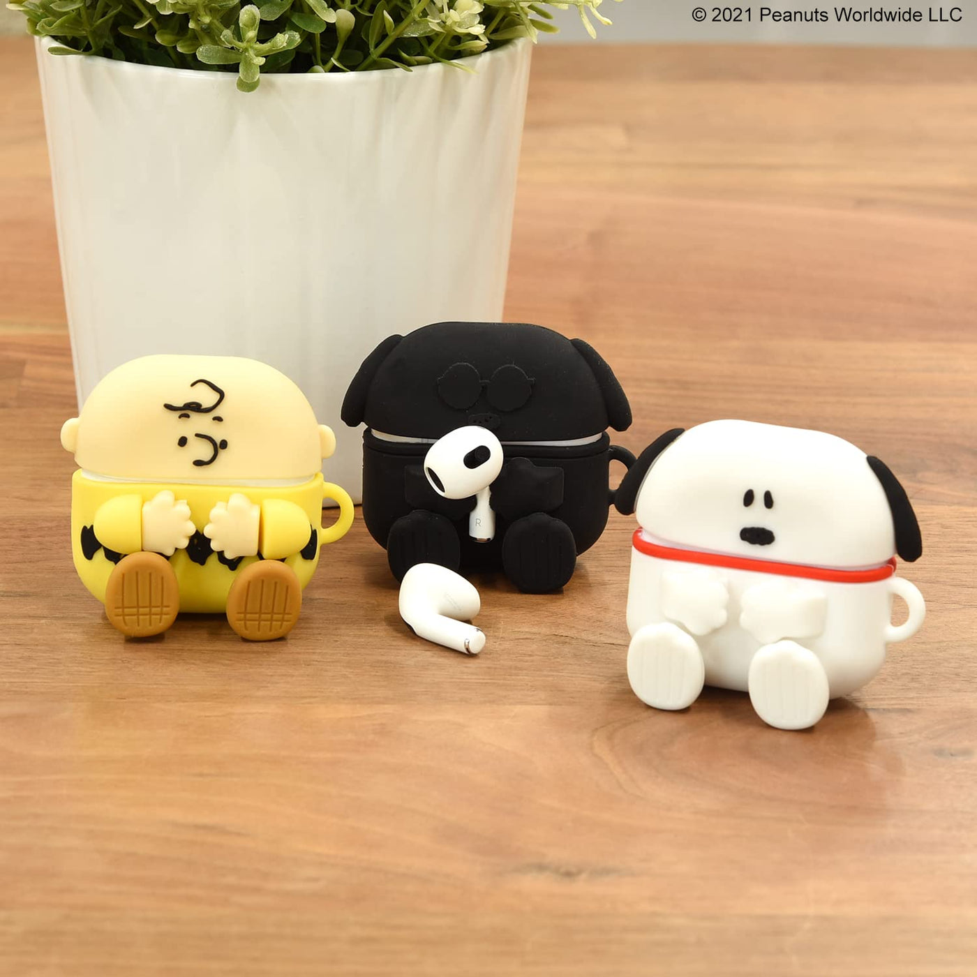【AIRPODS CASE】グルマンディーズピーナッツ AirPods(第3世代)対応 シリコンケース スヌーピー