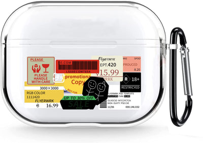【AIRPODS CASE】 おしゃれ かわいい AirPods Pro 第2世代 ケース 韓国 おもしろ ステッカー