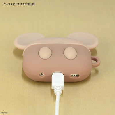 【AIRPODS CASE】グルマンディーズ ディズニーキャラクター AirPods Pro(第2世代)/AirPods Pro 対応 シリコンケース ミッキーマウス