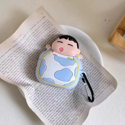 【AIRPODS CASE】ボーちゃん しんちゃん イヤホンケース AirPodsケースカバー