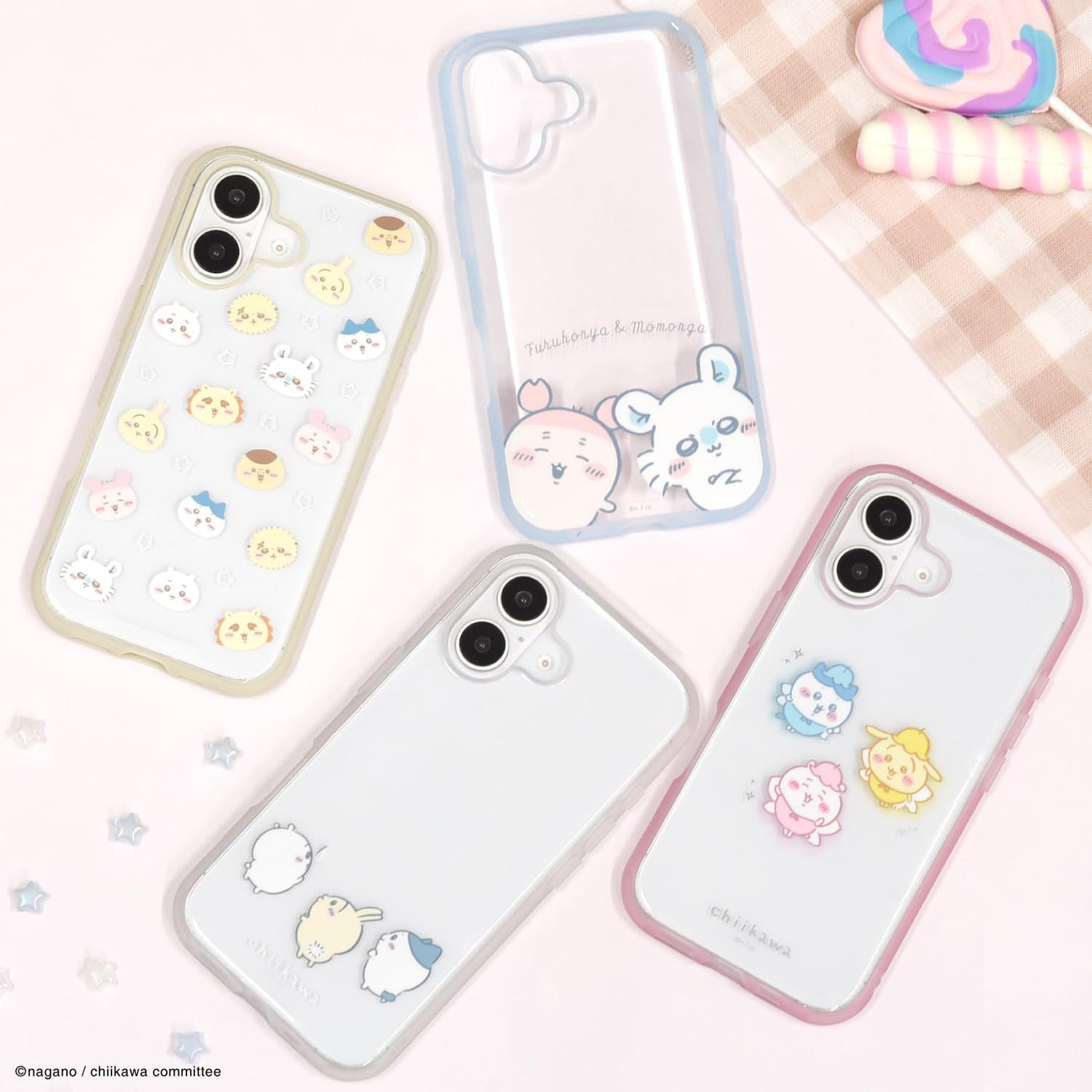 【IPHONE CASE】グルマンディーズ ちいかわ IIIIfit Clear iPhone16 対応 ケース 集合 CK-55B