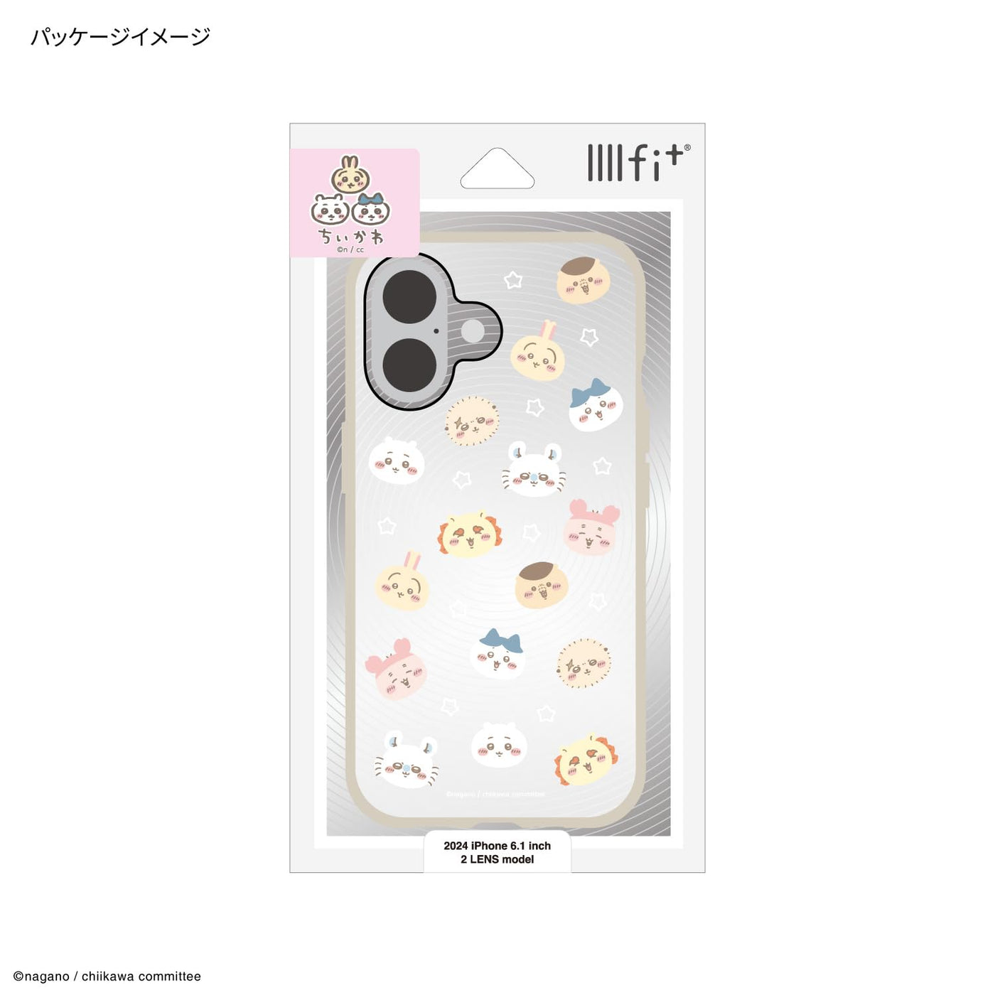 【IPHONE CASE】グルマンディーズ ちいかわ IIIIfit Clear iPhone16 対応 ケース 集合 CK-55B