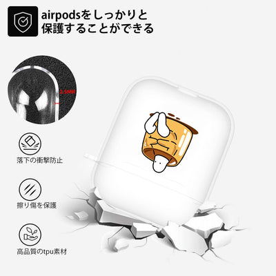 【AIRPODS CASE】AirPods  用 ケース おしゃれ かわいい AirPods 充電自由 イヤホン カバー TPU 軽量