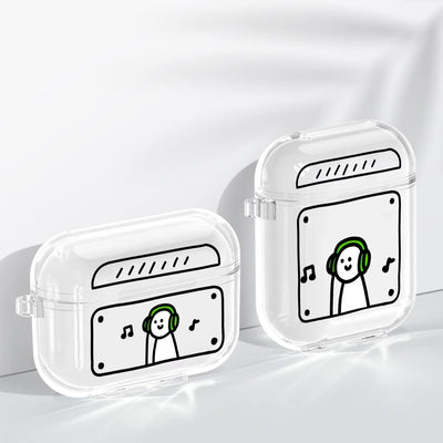 【AIRPODS CASE】二次元スタイル シンプルなスタイル エアーポッズ