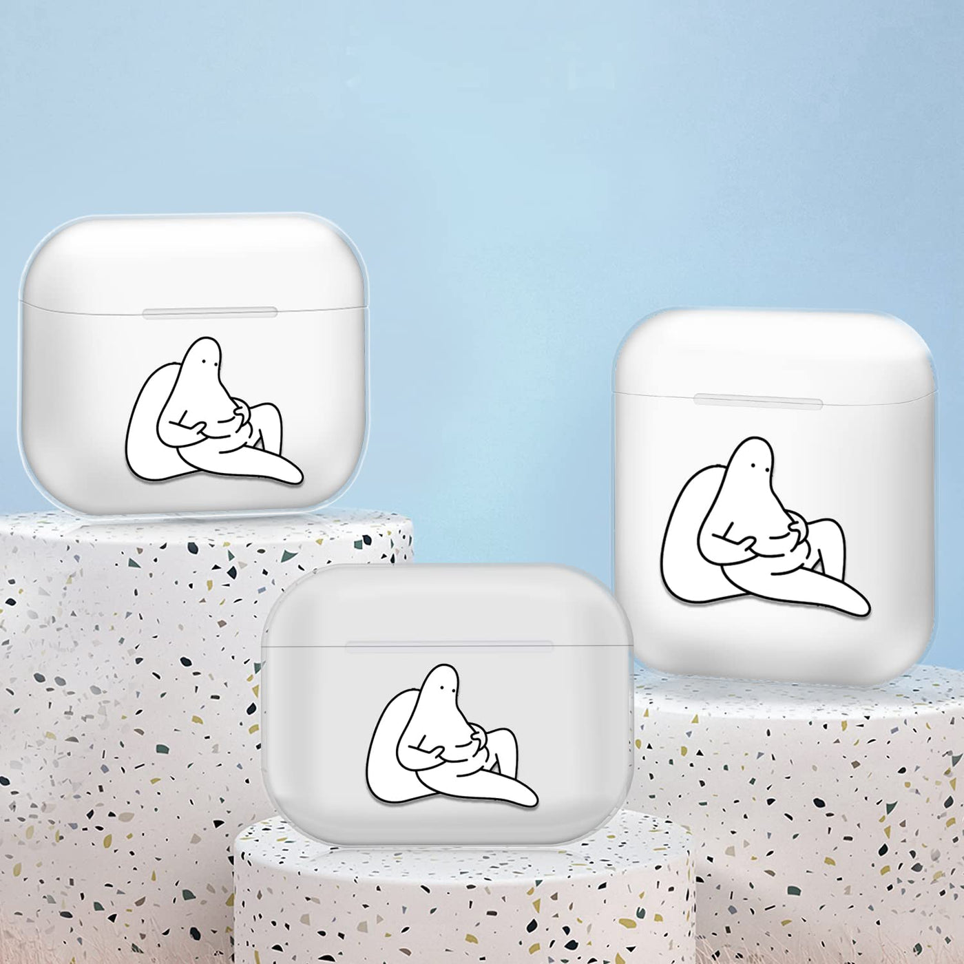 【AIRPODS CASE】AirPods  用 ケース おしゃれ かわいい AirPods 充電自由 イヤホン カバー TPU 軽量