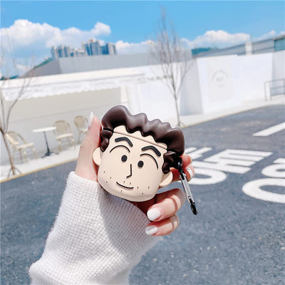 【AIRPODS CASE】野原ひろし クレヨンしんちゃん 『第1.2.3世代 対応』AirPods proケース エアーポッズ