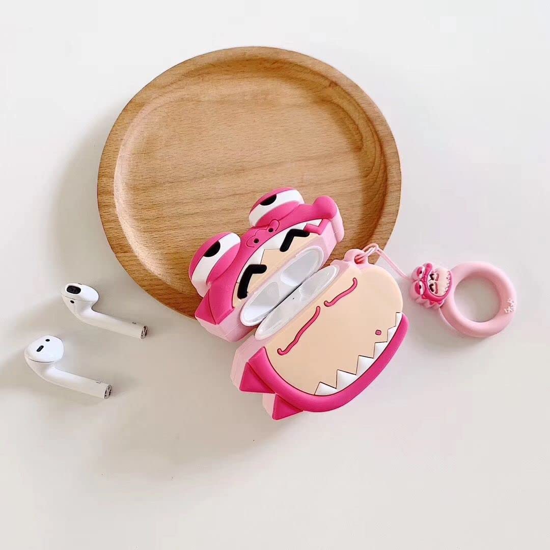 【AIRPODS CASE】恐竜 クレヨンしんちゃん 『第1.2世代 対応』AirPods ケース エアーポッズ カラビナ