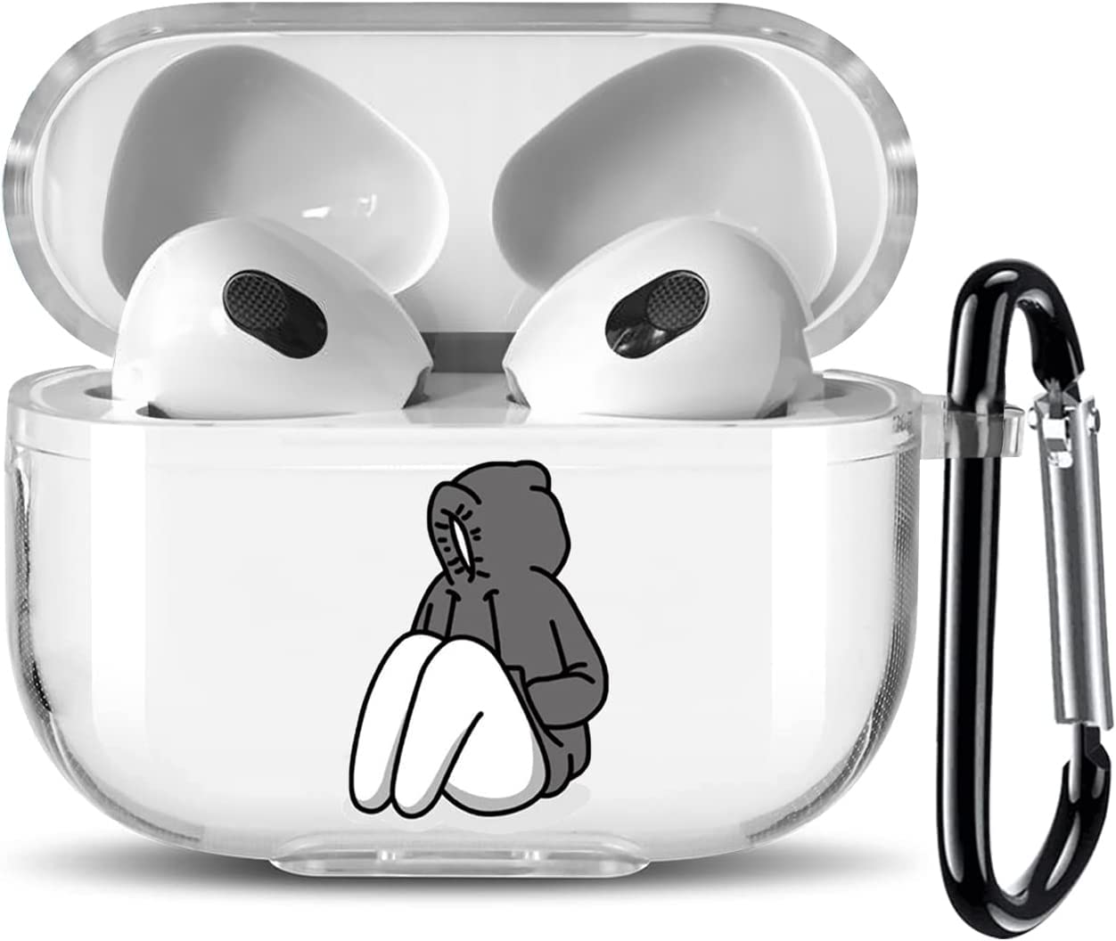 【AIRPODS CASE】AirPods  用 ケース おしゃれ かわいい AirPods 充電自由 イヤホン カバー TPU 軽量