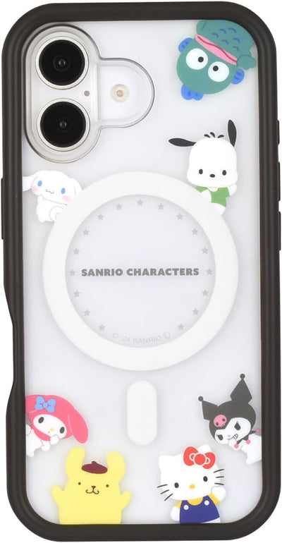 【IPHONE CASE】グルマンディーズ サンリオキャラクターズ iPhone16 MagSafe 対応 プランプフレームケース